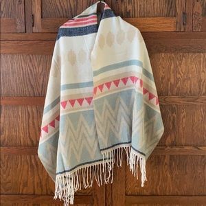 Aztec blanket scarf